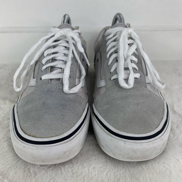 Vans Old Skool Grayscale Suede Canvas Shoes Men’s 7.5 / Women’s 9 - Picture 2 of 9